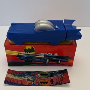 VTG 1970’s Avon Batmobile Batman Bubble Bath collectors item. NIB